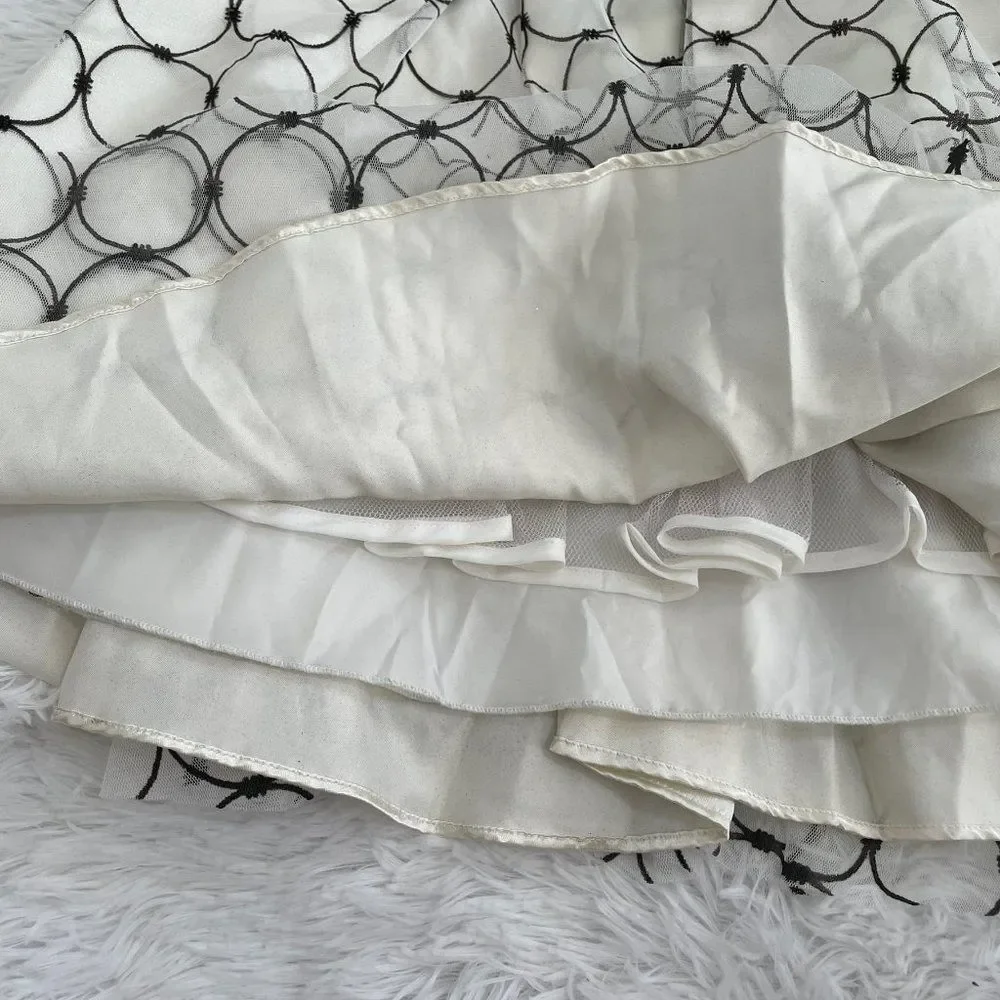Girls Jona Michelle Black and White Formal Dress Size 8